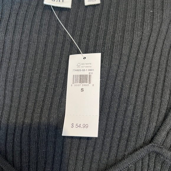 GAP black Ribbed Knit Top - Picture 2 of 2